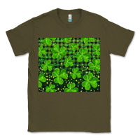 Army Green shamrock and plaid Classic Tee - RanaPortraitStore