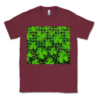 Burgundy shamrock and plaid Classic Tee - RanaPortraitStore