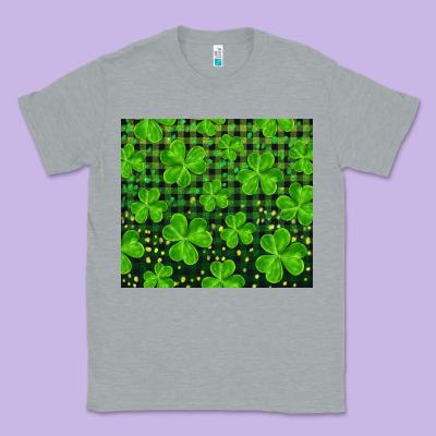 Shamrock And Plaid Classic Tee Designed By Ranaportraitstore