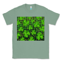 Sage shamrock and plaid Classic Tee - RanaPortraitStore
