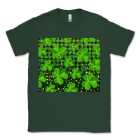 Sports Green shamrock and plaid Classic Tee - RanaPortraitStore