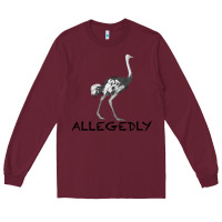 Burgundy allegedly Long Sleeve Tee - Bettercallsaul
