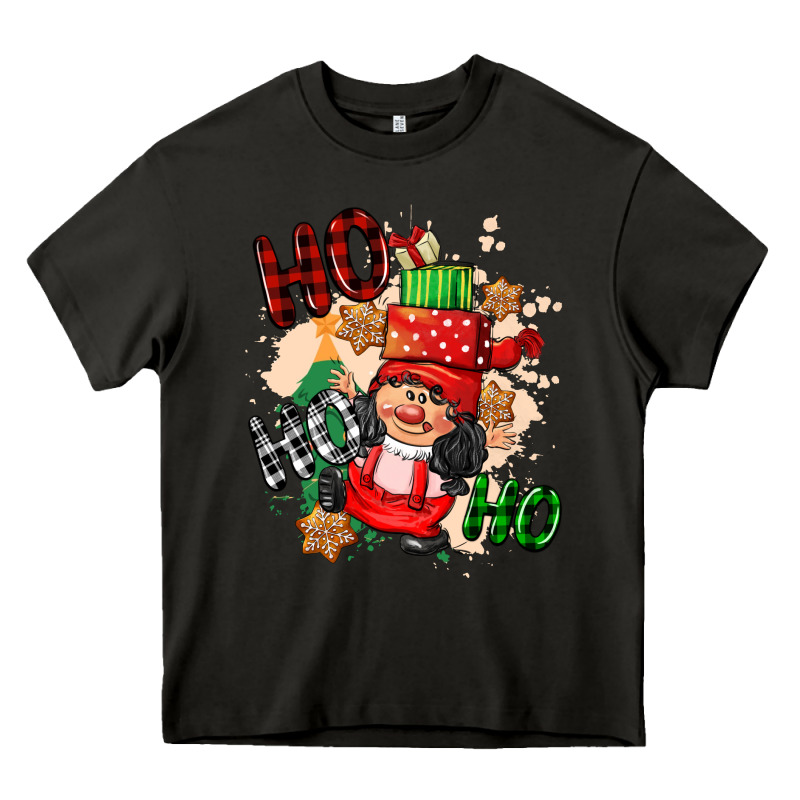 Ho Ho Ho Girl Gnome Heavy Core Tee by CowGirlArtShop | Teevron