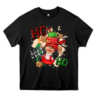 Black ho ho ho girl gnome Heavy Core Tee - CowGirlArtShop