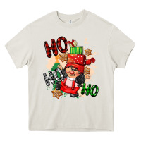 Cream ho ho ho girl gnome Heavy Core Tee - CowGirlArtShop