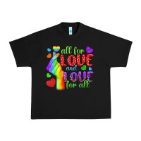Black Western All For Love And Love For All Urban Heavy Tee - BundleAndBundleShop