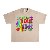French Oak Western All For Love And Love For All Urban Heavy Tee - BundleAndBundleShop