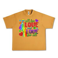 Peanut Butter Western All For Love And Love For All Urban Heavy Tee - BundleAndBundleShop