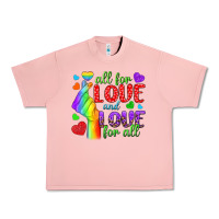 Salmon Western All For Love And Love For All Urban Heavy Tee - BundleAndBundleShop