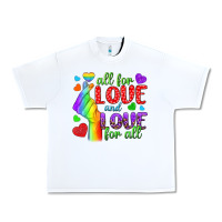 White Western All For Love And Love For All Urban Heavy Tee - BundleAndBundleShop