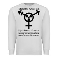 Dove Grey this is the age of sin   transgender symbol Premium Sweatshirt - artisFamous