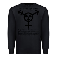 Black this is the age of sin   transgender symbol Premium Sweatshirt - artisFamous