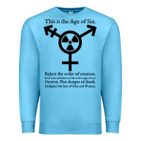 Ocean Blue this is the age of sin   transgender symbol Premium Sweatshirt - artisFamous