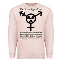 Pale Pink this is the age of sin   transgender symbol Premium Sweatshirt - artisFamous