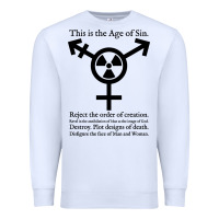White this is the age of sin   transgender symbol Premium Sweatshirt - artisFamous