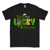 Black One Lucky Auntie St. Patrick's Day Classic Tee - CowGirlArtShop