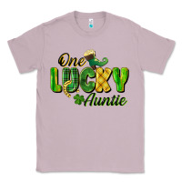 Lilac One Lucky Auntie St. Patrick's Day Classic Tee - CowGirlArtShop