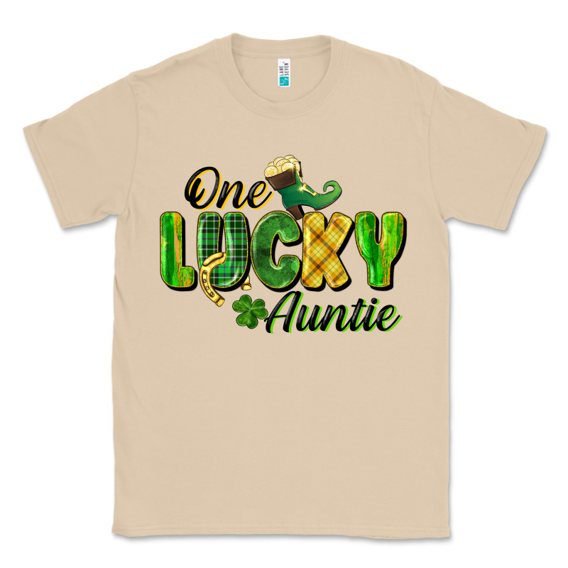 One Lucky Auntie St. Patrick's Day Classic Tee by CowGirlArtShop | Teevron