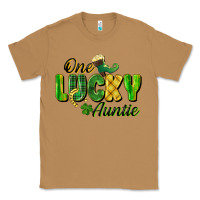 Toasted Coconut One Lucky Auntie St. Patrick's Day Classic Tee - CowGirlArtShop