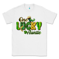 White One Lucky Auntie St. Patrick's Day Classic Tee - CowGirlArtShop