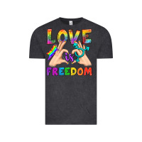 Vintage Black Love Is Freedom Vintage Tee - BundleAndBundleShop