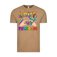 Vintage Coffee Love Is Freedom Vintage Tee - BundleAndBundleShop