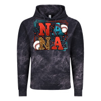 Cloud Black Baseball nana leopard frame Vintage Hoodie - LillyAllenDesigns