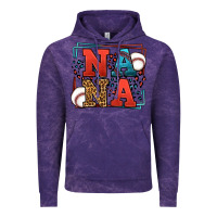 Cloud Purple Baseball nana leopard frame Vintage Hoodie - LillyAllenDesigns