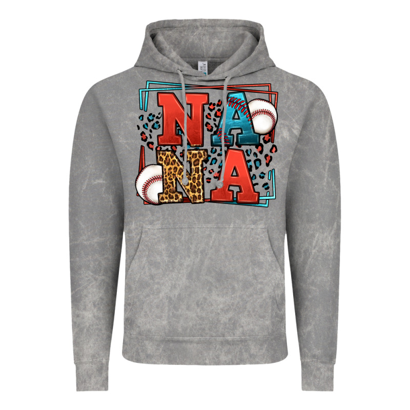 Baseball Nana Leopard Frame Vintage Hoodie by LillyAllenDesigns | Teevron