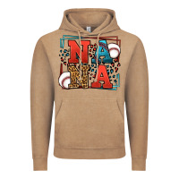 Vintage Coffee Baseball nana leopard frame Vintage Hoodie - LillyAllenDesigns