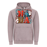 Vintage Zinc Baseball nana leopard frame Vintage Hoodie - LillyAllenDesigns