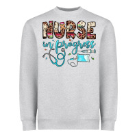 Heather Grey nurse in progress Heavyweight Sweatshirt - JahusDesignShop