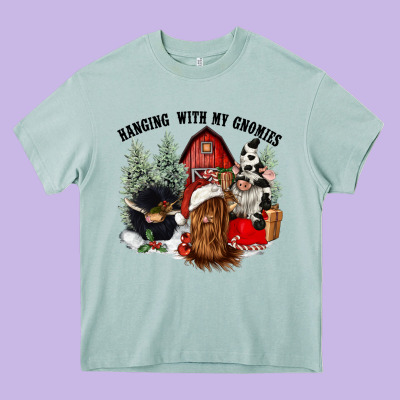 Hanging With My Gnomies Heavy Core Tee Designed By Cowgirlartshop