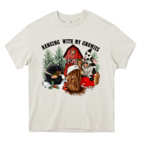 Cream hanging with my gnomies Heavy Core Tee - CowGirlArtShop