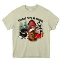 Mossy hanging with my gnomies Heavy Core Tee - CowGirlArtShop