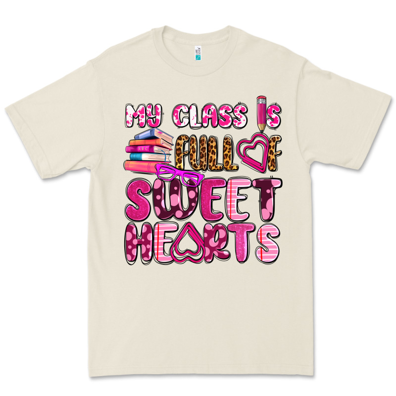 My Class Is Full Of Sweet Hearts Olivia Premium Tee by OliviaCreatesArt | Teevron