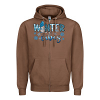 Chestnut winter vibes gnome Zipper Hoodie - JahusDesignShop