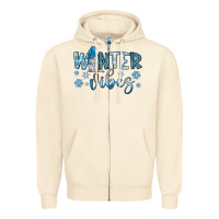 Sandshell winter vibes gnome Zipper Hoodie - JahusDesignShop
