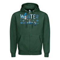 Sports Green winter vibes gnome Zipper Hoodie - JahusDesignShop