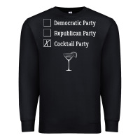Black democratic republican cocktail party funny Premium Sweatshirt - artisFamous