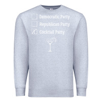 Heather Grey democratic republican cocktail party funny Premium Sweatshirt - artisFamous