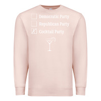 Pale Pink democratic republican cocktail party funny Premium Sweatshirt - artisFamous