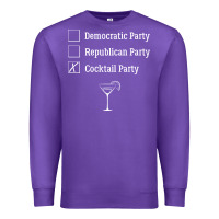 Purple democratic republican cocktail party funny Premium Sweatshirt - artisFamous