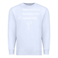 White democratic republican cocktail party funny Premium Sweatshirt - artisFamous
