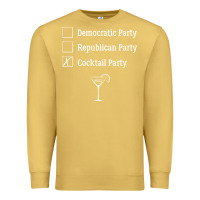 Antique Gold democratic republican cocktail party funny Premium Sweatshirt - artisFamous