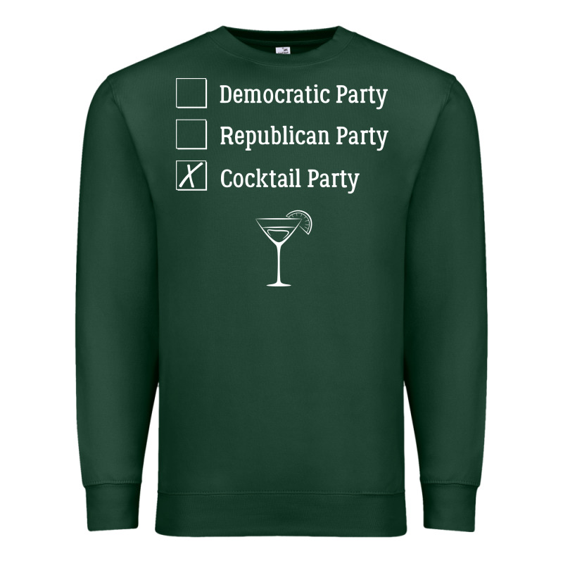 Democratic Republican Cocktail Party Funny Premium Sweatshirt by artisFamous | Teevron
