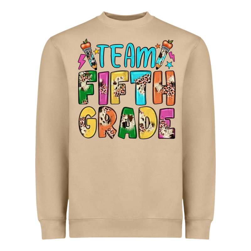 Team Fifth Grade Heavyweight Sweatshirt by JahusDesignShop | Teevron