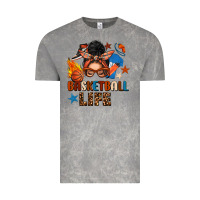 Cloud Rock basketball life messy bun Vintage Tee - FaDigitalArtStudio