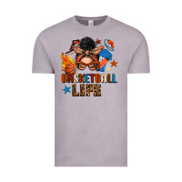 Vintage Zinc basketball life messy bun Vintage Tee - FaDigitalArtStudio