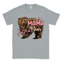 Heather Grey Mama bear mother's day Classic Tee - HowdyJamesFarm